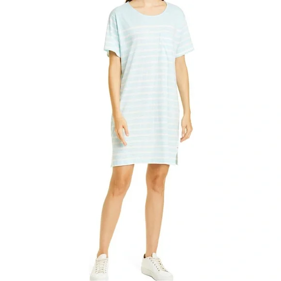 🔥🔥🔥NEW La Ligne Blue Stripe New Edie Dress - Picture 2 of 6